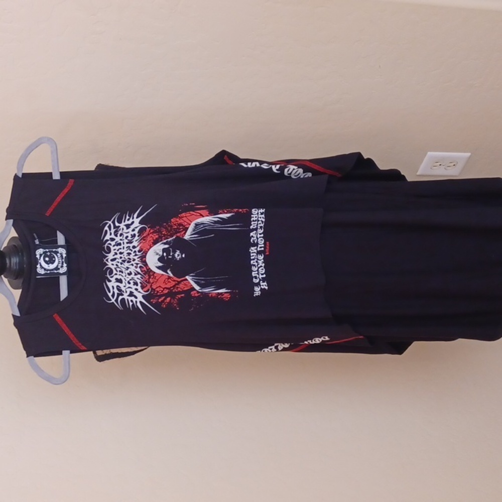 KILLSTAR 4X DEPARTED MAXI VEST BLACK SLEEVE LESS TANK